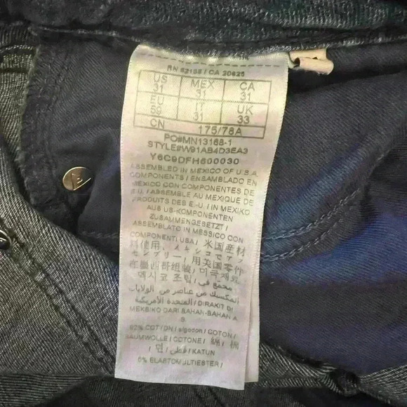 Black Levi's Wedgie Skinny Jeans size 32 - Picture 9 of 11